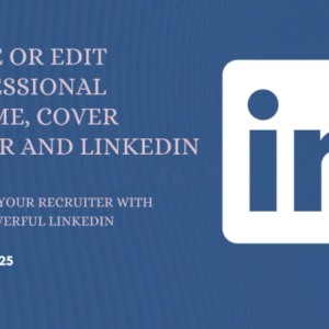 I will provide professional resume writing , cover letter and linkedin service