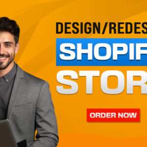 I will design, redesign shopify store, shopify dropshipping store, shopify website