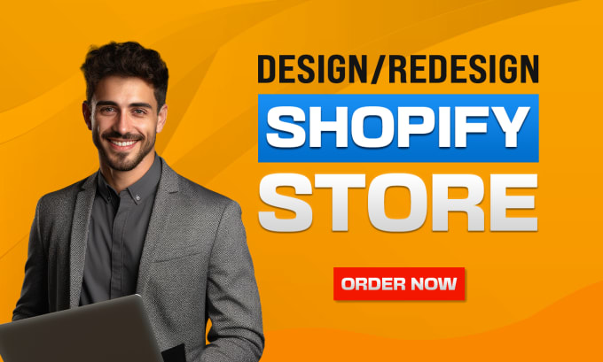 I will design, redesign shopify store, shopify dropshipping store, shopify website
